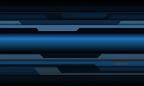 Abstrakt Blå Grå Metallic Cyber Polygon Design Modern Futuristisk Teknik — Stock vektor