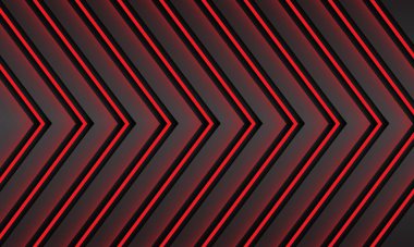 Soyut kırmızı ışık yönlü neon desen tasarımı modern fütüristik arkaplan çizimi.