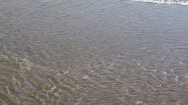 Küçük kıyı dalgalar, doğal arka plan, Ob depo, Rusya Federasyonu