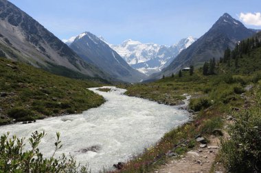 Huso dağ, Akkem Nehri, Katunsky sırtı, altay, Rusya Federasyonu