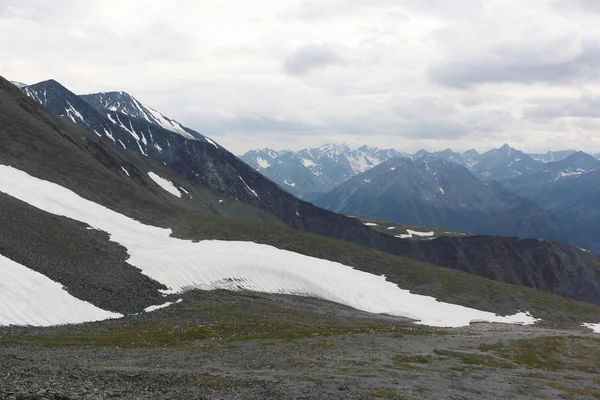 Widok Przełęczy Kara Turek Góry Ałtaj Rosja — Zdjęcie stockowe