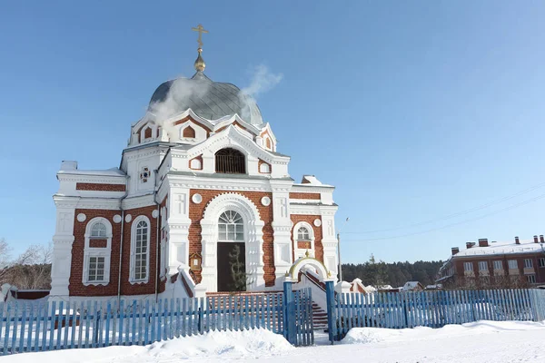 Church Intercession Most Holy Mother God Zavyalovo Novosibirsk Region Russia — Stock Photo, Image