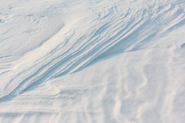 Snow Frozen Surface River Natural Background Reservoir Siberia — Stock Photo, Image