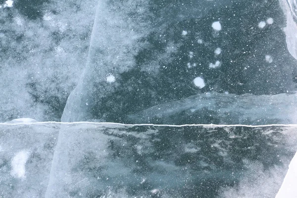 Glace Sur Surface Gelée Route Travers Rivière Fond Naturel — Photo