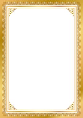 Sertifika şablonu, hediye çeki, diploma, vintage kenarlık