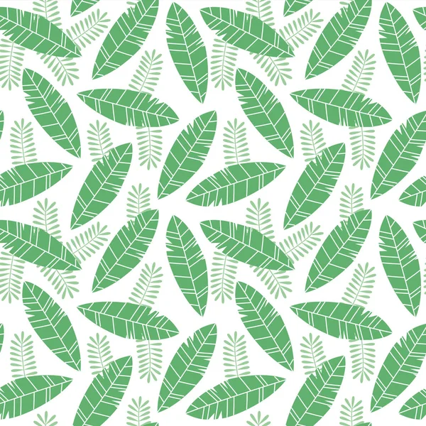 Muster Aus Tropischen Blättern Hintergrund Für Banner Karten Postkarten Vektorillustration — Stockvektor