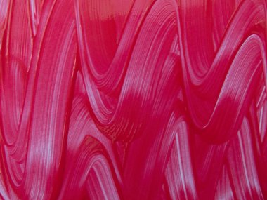 Beyaz arka plan üzerinde kırmızı boya üç boyutlu çizgiler