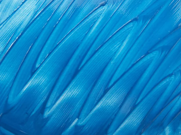 Strokes of blue paint close-up on a white background — Stock Photo, Image