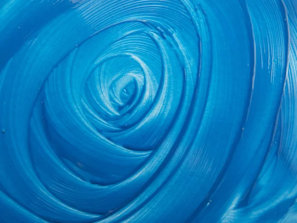 Blue lines of paint forming the effect of volume — Stock Photo, Image