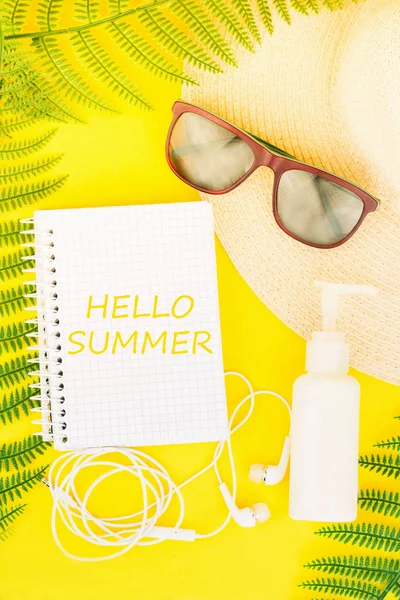 Summer, travel, vacation concept flat lay. — Stock Photo, Image