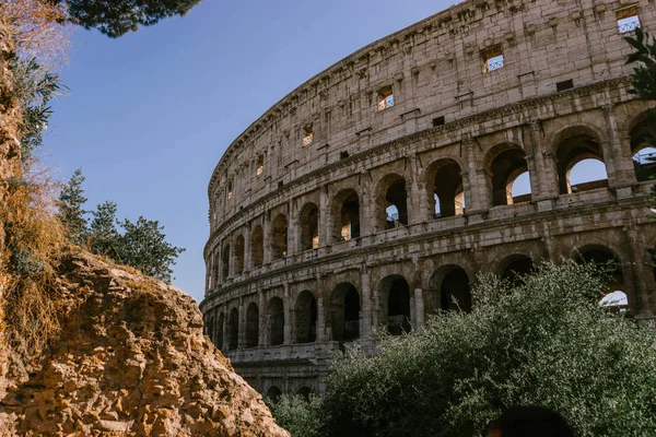Roma Itália Setembro 2018 Fachada Coliseu — Fotografia de Stock