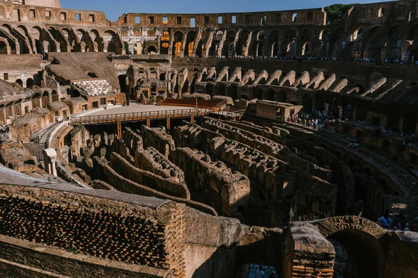 Roma Itália Setembro 2018 Vista Superior Arena Coliseu — Fotografia de Stock