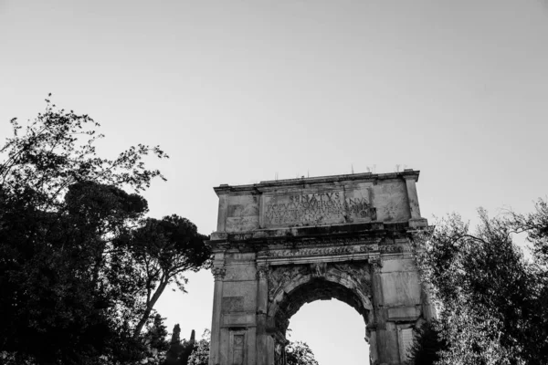 意大利罗马 2018年9月12日 蒂图斯拱门 — 图库照片