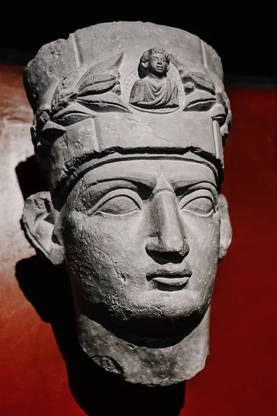 Estátua Pedra Museu Romano Jerusalém Itália Setembro 2018 — Fotografia de Stock