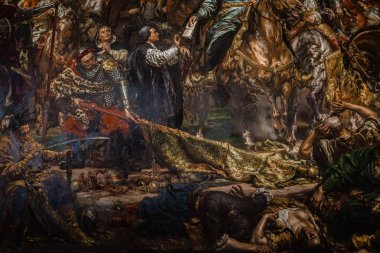 Resim, insan düşmanlığı, Vatikan Müzesi'nde resim | Roma, İtalya - 12 Eylül 2018.