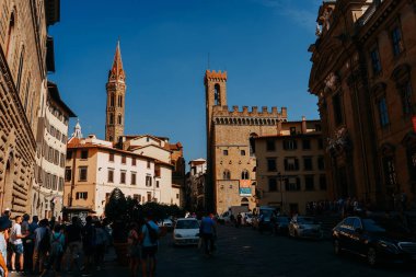 Manzara, mimari ve Güneşli bir günde Floransa şehrinin sanat | Floransa, İtalya - 14 Eylül 2018. 