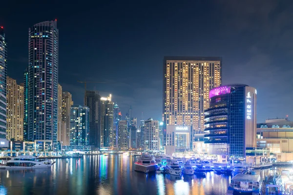 Dubai Förenade Arabemiraten November Moderna Byggnader Dubai Marina Dubai Förenade — Stockfoto