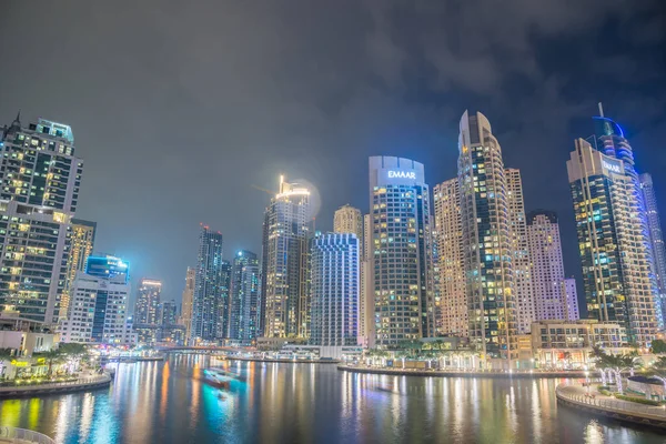 Dubai Förenade Arabemiraten November Dubai Marina Skymningen Den November 2019 — Stockfoto