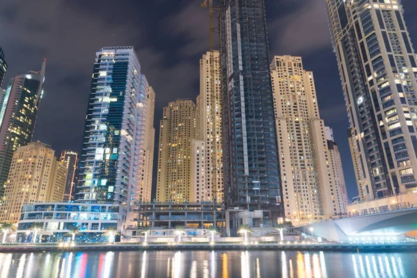 Dubai Uae November Vew Dubai Marina Promenade Modern Towers 아랍에미리트 — 스톡 사진