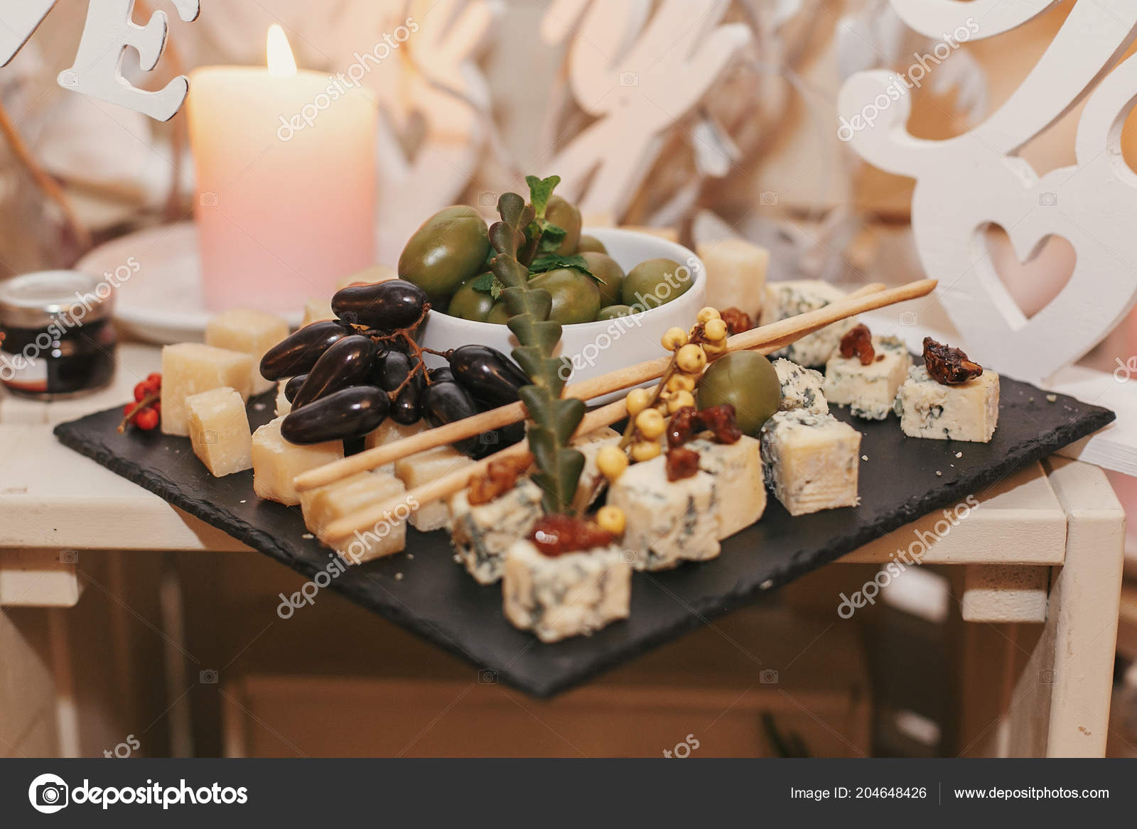 Delicious Cheese Plate Wedding Reception Table Parmesan Gorgonzola