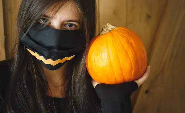 Halloween 2020 Celebrando Forma Segura Com Distância Social Durante Pandemia — Fotografia de Stock