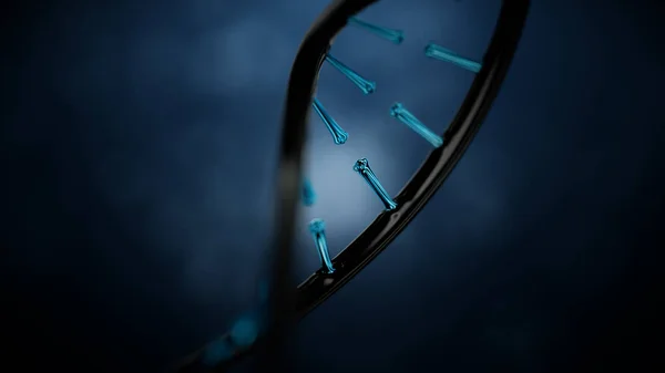 Illustrazione resa 3d del DNA Helix — Foto Stock