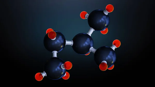 3D illustration molecules. Medical background for banner. Molecular structure at the atomic level. Atoms bacgkround