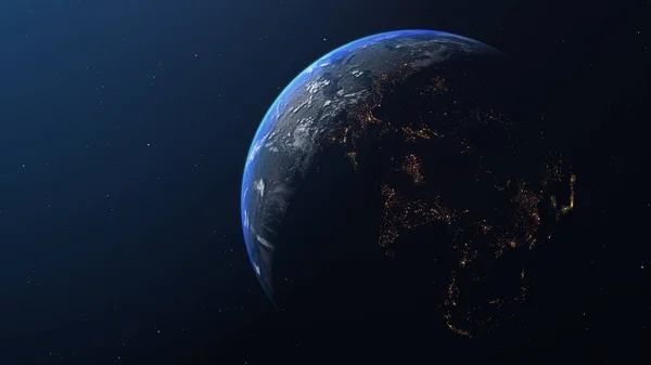 Planetoïde en aarde — Stockfoto