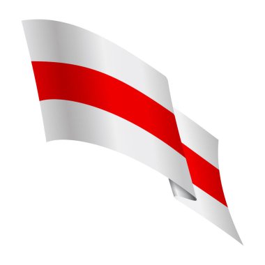 Belarus 'un tarihi bayrağı ve diktatörlüğe karşı bir protesto sembolü