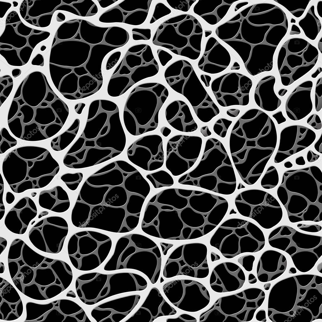 Pattern seamless - cells veins spider webs or neurons