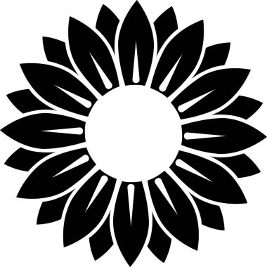 Sunflower Stencil Free Vector Eps Cdr Ai Svg Vector Illustration Graphic Art