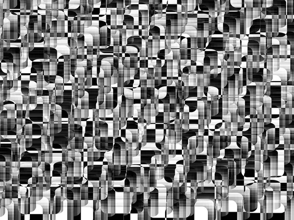 Svart Och Vitt Geometriska Mönster Abstrakt Bakgrund Vektorillustration Monokrom Textur — Stock vektor