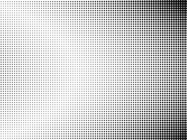 Yarı ton Illustrator. Arka plan noktalar. Siyah ve beyaz geometrik desen. Soyut vektör çizim. Modern doku.