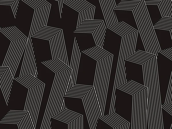 Geometrisches Muster Abstrakte Monochrome Textur Moderner Hintergrund Vektorillustration — Stockvektor