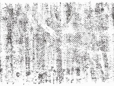 Sıkıntı, kir doku. Sadece desen sıkıntılı efekti oluşturmak için herhangi bir nesnenin üzerine yerleştirin. Vektör çizim. Grunge arka plan. Desen çatlaklar.