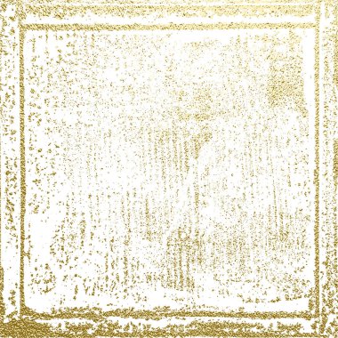 Altın doku. Akmak altın arka plan. Sıkıntı, kir doku. Sadece desen sıkıntılı efekti oluşturmak için herhangi bir nesnenin üzerine yerleştirin. Vektör çizim. Grunge arka plan. Desen çatlaklar.