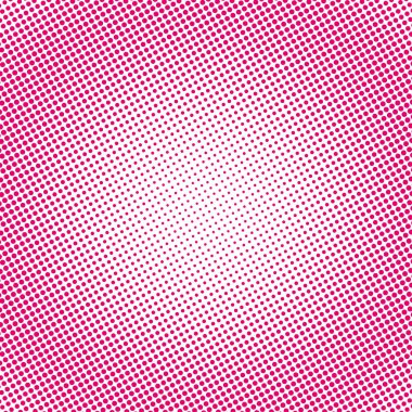 Noktalı resim illüstrasyon. Arka plan noktalar. Kırmızı ve beyaz geometrik desen. Soyut vektör çizim. Modern doku.