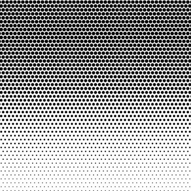 Yarı ton Illustrator. Arka plan noktalar. Siyah ve beyaz geometrik desen. Soyut vektör çizim. Modern doku.