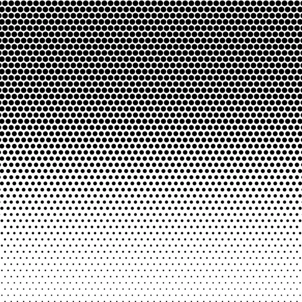 ハーフトーンのイラストレーター 背景のドット 黒と白の幾何学模様 抽象的なベクター イラストです モダンなテクスチャー — ストックベクタ