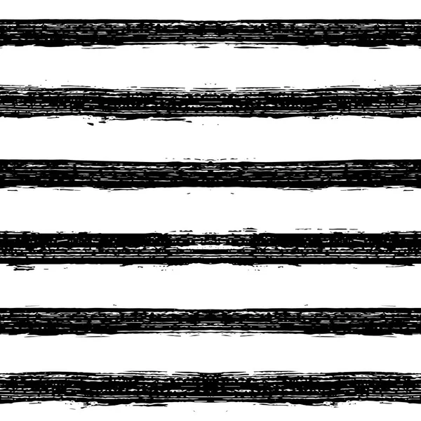 手描きのブラシ ストロークのシームレスなパターン ストライプの背景 ベクトル図 — ストックベクタ