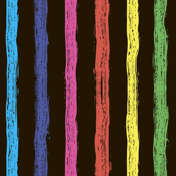 El fırça darbeleri seamless modeli boyalı. Renkli çizgili arka plan. Vektör çizim