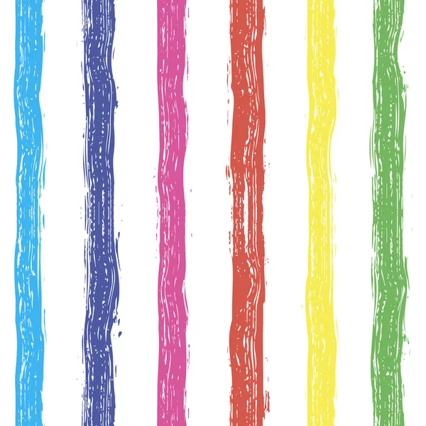 El fırça darbeleri seamless modeli boyalı. Renkli çizgili arka plan. Vektör çizim