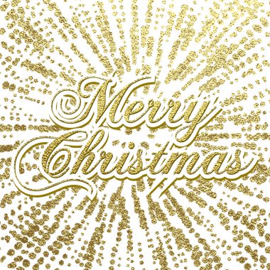 Mutlu Noeller tasarım yazı pırıltılı altın. Vektör çizim. Öğe için tebrik kartları, posterler.