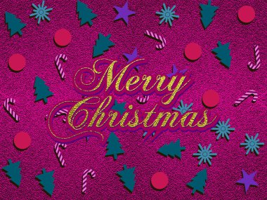 Mutlu Noeller tasarım yazı pırıltılı altın. Vektör çizim. Öğe için tebrik kartları, posterler.