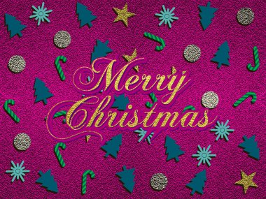 Mutlu Noeller tasarım yazı pırıltılı altın. Vektör çizim. Öğe için tebrik kartları, posterler.