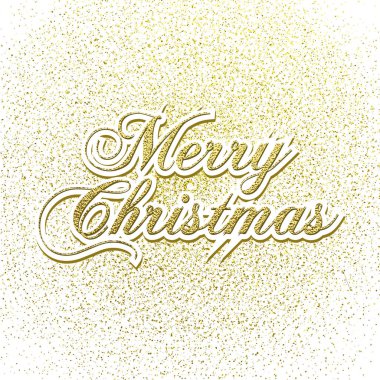 Mutlu Noeller tasarım yazı pırıltılı altın. Vektör çizim. Öğe için tebrik kartları, posterler.