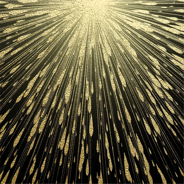 爆発のベクトル図です 太陽光線や輝きを持つスター バースト要素 グリーティング カード ポスターのゴールド クリスマス要素です 黄金の輝きのグリッター 光線の効果 — ストックベクタ