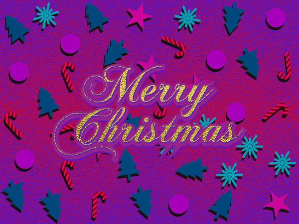 Mutlu Noeller tasarım yazı pırıltılı altın. Vektör çizim. Öğe için tebrik kartları, posterler.