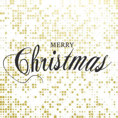 Mutlu Noeller tasarım yazı pırıltılı altın. Vektör çizim. Öğe için tebrik kartları, posterler.