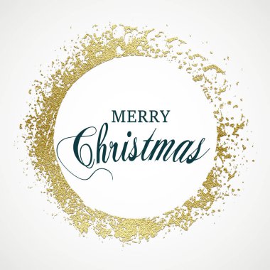 Mutlu Noeller tasarım yazı pırıltılı altın. Vektör çizim. Öğe için tebrik kartları, posterler.